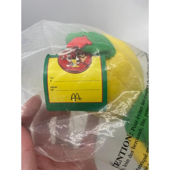 Vintage 1992 McDonald's Looney Tunes Tweety Bird Christmas Plush Toy Sealed - Picture 4 of 5